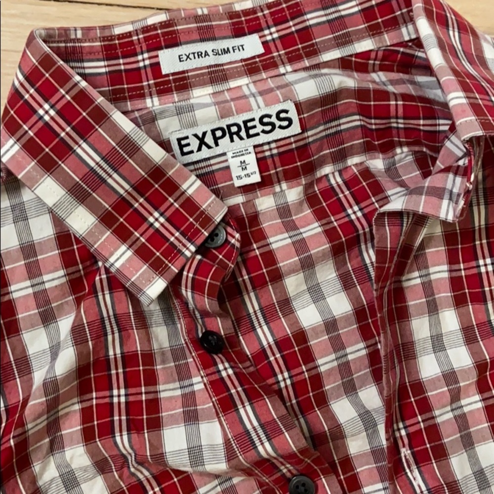 Express slim fit button down